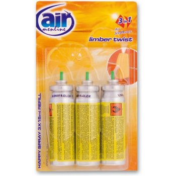 Air Menline Limber Twist, osvěžovač vzduchu, rozprašovač + náplň 3 x 15 ml