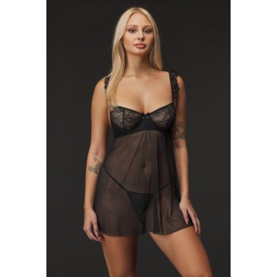 Černá babydoll košilka Milagros – Zboží Dáma