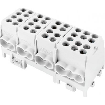 Eleman Svorkovnice rozbočovací HLAK 25 4/10 GR-S, 100A, 4pól., AL/CU, IP20, 4xŠ, na DIN /2080427 1000378 – Sleviste.cz