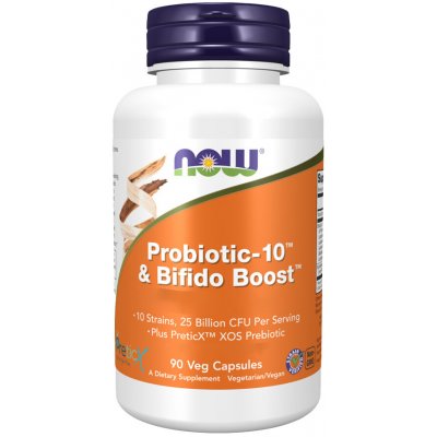 Now Foods Probiotické kapsle Probiotic-10 & Bifido Boost 90 kapslí – Hledejceny.cz