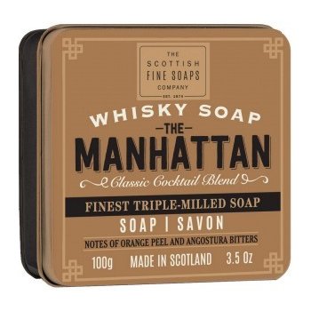 Scottish Fine Soaps mýdlo v plechu Whisky Manhattan,100 g