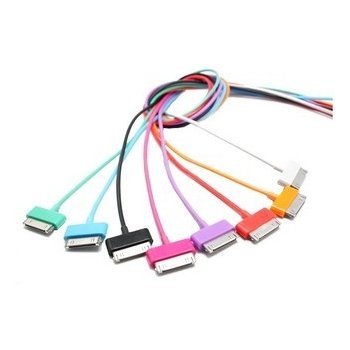 4World 07933 Kabel USB 2.0 iPad / iPhone / iPod přenos dat/nabíjení, 1m, bílý