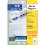 Avery Zweckform Etikety 25 listů A4 bílé 70 x 36 mm univerzální 3490 – Zboží Mobilmania