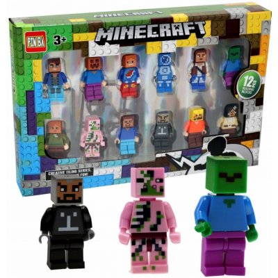 Minecraft Klocki set Steve Zombi 12 ks – Zbozi.Blesk.cz