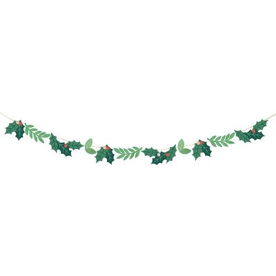 PartyDeco PartyDeco Papírová girlanda - Vánoční jmelí 150 cm – Hledejceny.cz