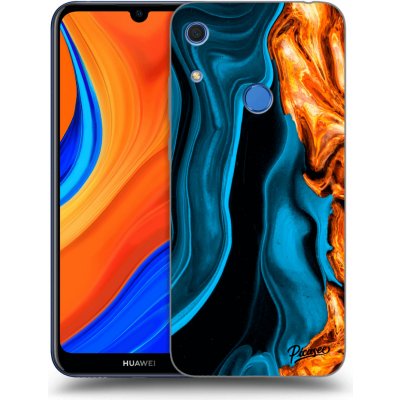 Pouzdro Picasee silikonové Huawei Y6S - Gold blue čiré