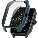 VSECHNONAMOBIL PC FULL COVER Plastový kryt se sklem Amazfit GTS 4 tmavě zelený 51418 – Zboží Živě