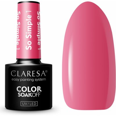 Claresa SoakOff UV/LED Color So Simple gelový lak na nehty odstín 1 5 g – Zboží Dáma