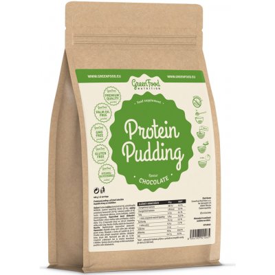 GreenFood Nutrition Proteinový puding čokoláda 400 g – Zboží Mobilmania