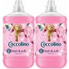 Aviváž na praní Coccolino Silk Lily aviváž Fresh ‎& Soft 2 x 1,7 l 136 PD