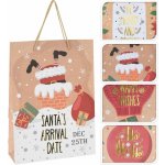 Vánoční dárková taška XXL - be merry – Zboží Dáma