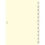 Filofax Rozřazovače pro diáře, měsíce, A5, krémová – Zboží Živě