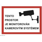 Plastová tabulka Tento prostor je monitorován 297x210 mm – Zboží Dáma