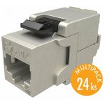 Solarix SXKJ-5E-STP-BK-SA 24ks Keystone, STP, RJ-45, CAT5E, samořezný, stíněný, SXKJ-5E-STP-BK-SA, 24ks 25286712 – Zboží Živě