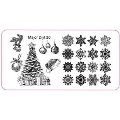 Expa-nails expanails šablonka na razítka vločky vánoční – Zboží Dáma