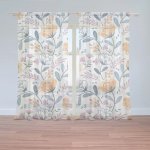 Sablio Záclony Rozkvetlá zahrada: 2ks 150x250cm – Hledejceny.cz