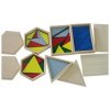 Montessori konstrukční trojúhelníky zmenšená verze