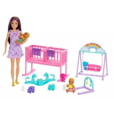 Barbie Chůva Skipper s dvojčaty herní set HXM99 – Zboží Dáma