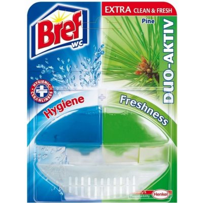 Bref Duo-Aktiv Extra Clean & Fresh komplet WC gel závěs Borovice 60 ml