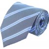 Kravata Šedo modrá kravata Pruhy