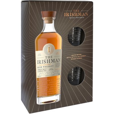 The Irishman The Harvest 40% 0,7 l (dárkové balení 2 sklenice) – Zboží Mobilmania