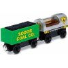 Dřevěný vláček Mattel Tomáš a přátelé mašinka Oil & Coal Cargo Y4505