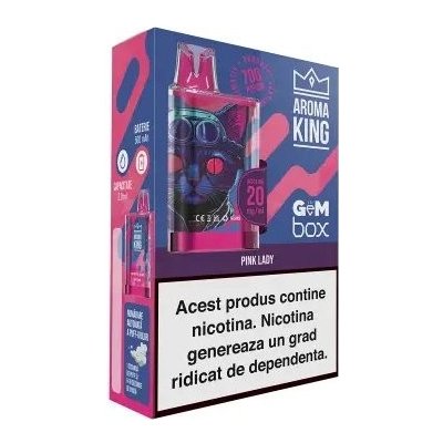 Aroma King Gem Box Pink Lady 20 mg 700 potáhnutí – Zboží Dáma