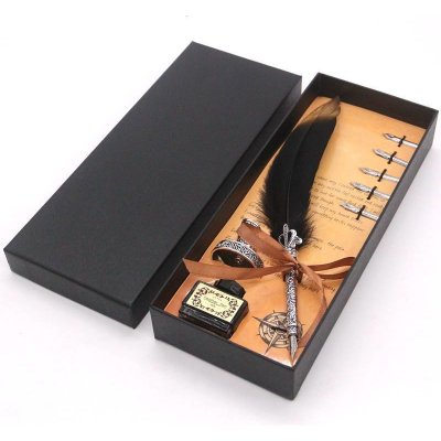 Amparo Miranda® Kaligrafická sada s husím brkem Miranda AC821, Barva Černá – Hledejceny.cz