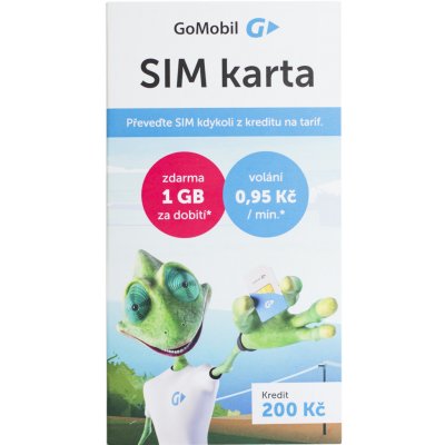GOMOBIL PŘEDPLACENKA - kredit 200,- Kč – Hledejceny.cz
