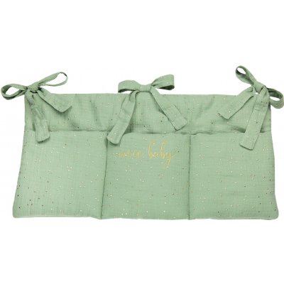 enie baby mušelínový kapsář khaki se zlatými puntíky – Hledejceny.cz