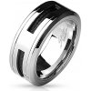Prsteny Steel Edge Pánský ocelový prsten 4597