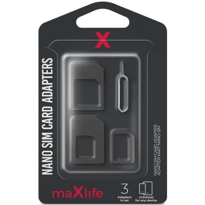 maXlife SIM adaptéry nano/micro/mini s jehlou 31935 – Zboží Mobilmania