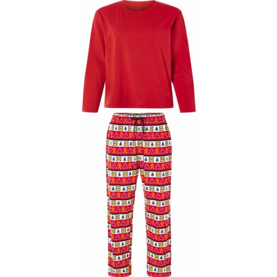 Lidl pánské pyžamo dlouhé vánoční červené – Hledejceny.cz