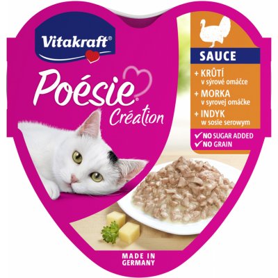 Vitakraft Poésie Sauce krůtí v sýrové omáčce 85 g – Zbozi.Blesk.cz