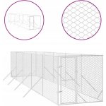 vidaXL Venkovní psí kotec stříbrný 200 x 1000 x 200 cm – Hledejceny.cz