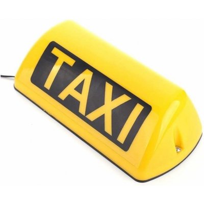 Alum Taxi světlo na střechu auta s magnetem, 12V - 29 × 12,5 × 10,5 cm – Zbozi.Blesk.cz