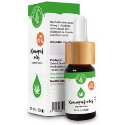 Zelená Země CBD konopný olej 20% 30 ml – Sleviste.cz