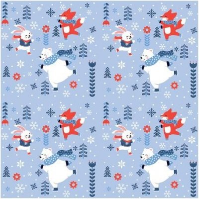 Procos Papírové ubrousky 3V zimní radovánky 33x33cm 20ks – Sleviste.cz