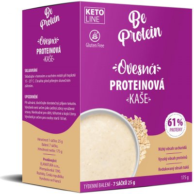 BeProtein Proteinová kaše, ovesná, Gluten Free 7 porcí, 175g – Zboží Mobilmania