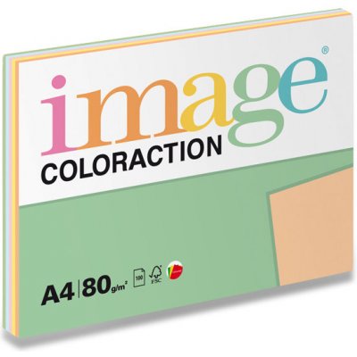 Image Coloraction barevný papír Mix pastel 80 g 5 x 20 listů