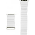 COTEetCI kožený magnetický řemínek Loop Band pro Apple Watch 38 / 40mm bílý - WH5205-WH – Hledejceny.cz