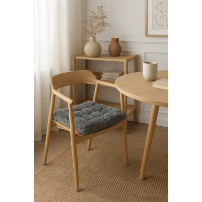 Takoy King s umělou kožešinou šedý HT-00229 40 x 40 x 6 cm – Zboží Mobilmania