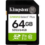 Kingston 64GB SDXC Canvas Plus SDS3/64GB – Zboží Živě