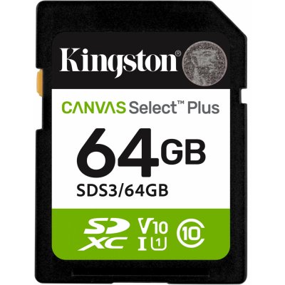 Kingston 64GB SDXC Canvas Plus SDS3/64GB – Zboží Živě