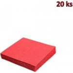 Wimex papírové ubrousky červené 3V 20ks 33x33cm – Hledejceny.cz