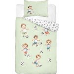 Detexpol Povlečení do postýlky Malý Fotbalista zelinkavá 100 x 135 cm 40 x 60 cm – Zboží Mobilmania