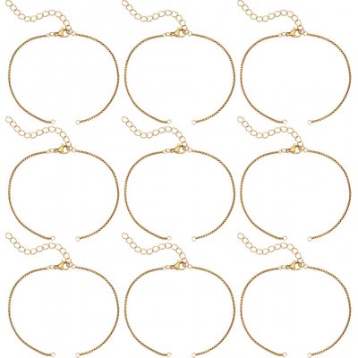 Řetízek z nerezové oceli - zlatý - 18,5 cm x 1,2 mm - 1 ks – Hledejceny.cz