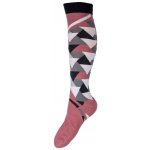 HKM Barcelona jezdecké podkolenky černo červené – Zboží Dáma