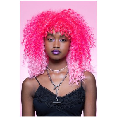 Paruka Manic Panic růžová afro