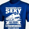 Pánské Tričko Tričko Sexy strojvedoucí Modrá